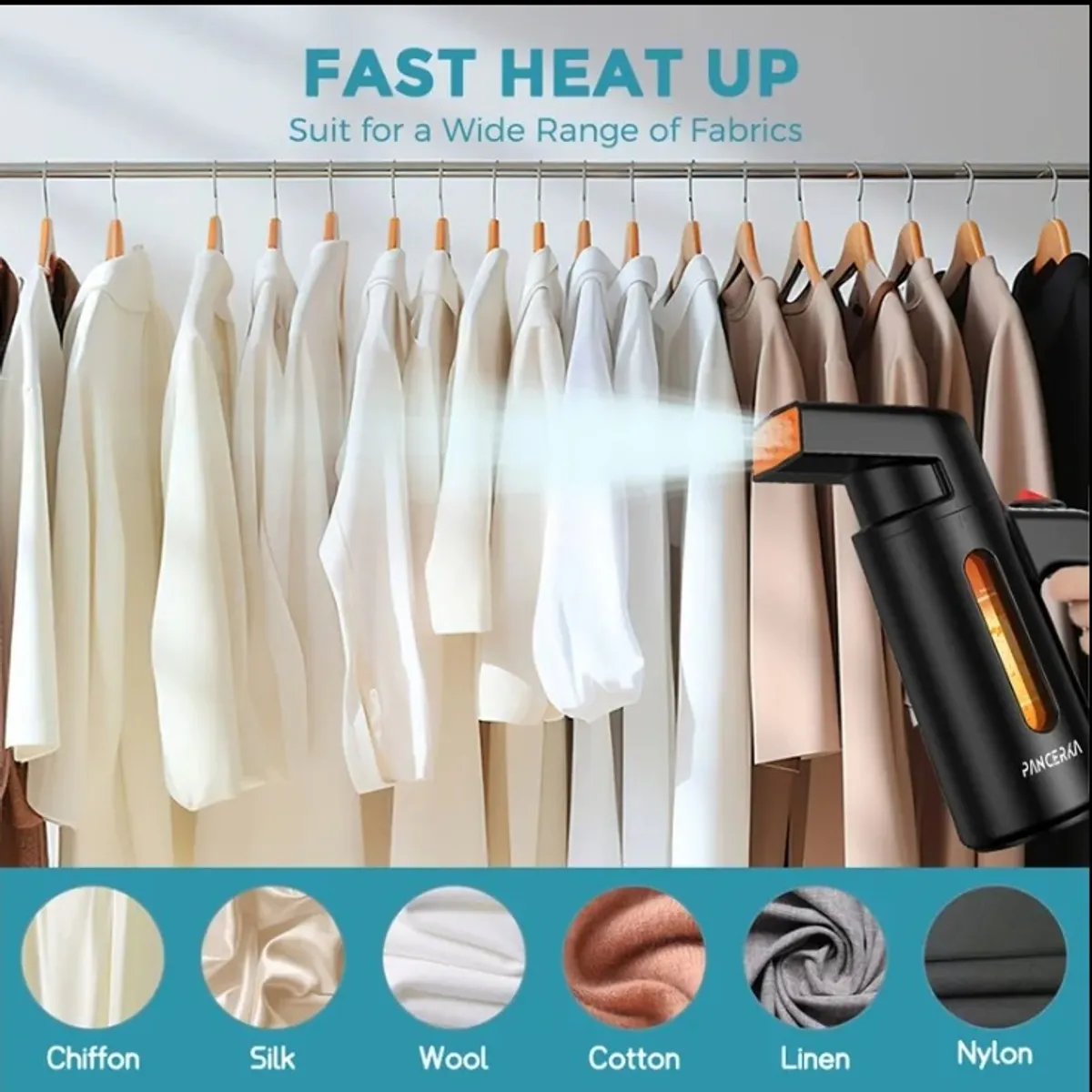 1pc Garment Steamer for Clothes, Portable Handheld Design, 180ml steam vents Strong Penetrating Steam, Removes Wrinkle