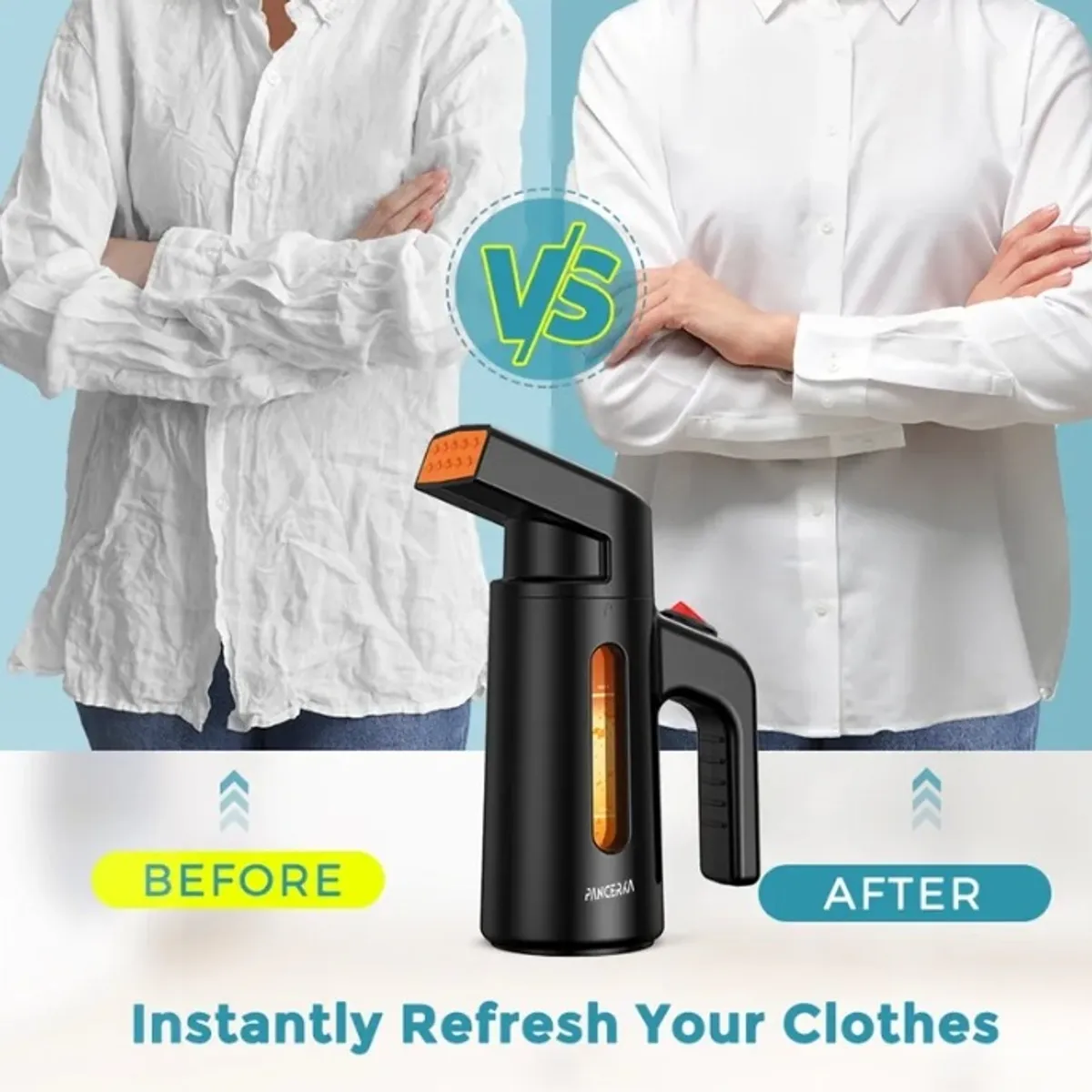 1pc Garment Steamer for Clothes, Portable Handheld Design, 180ml steam vents Strong Penetrating Steam, Removes Wrinkle
