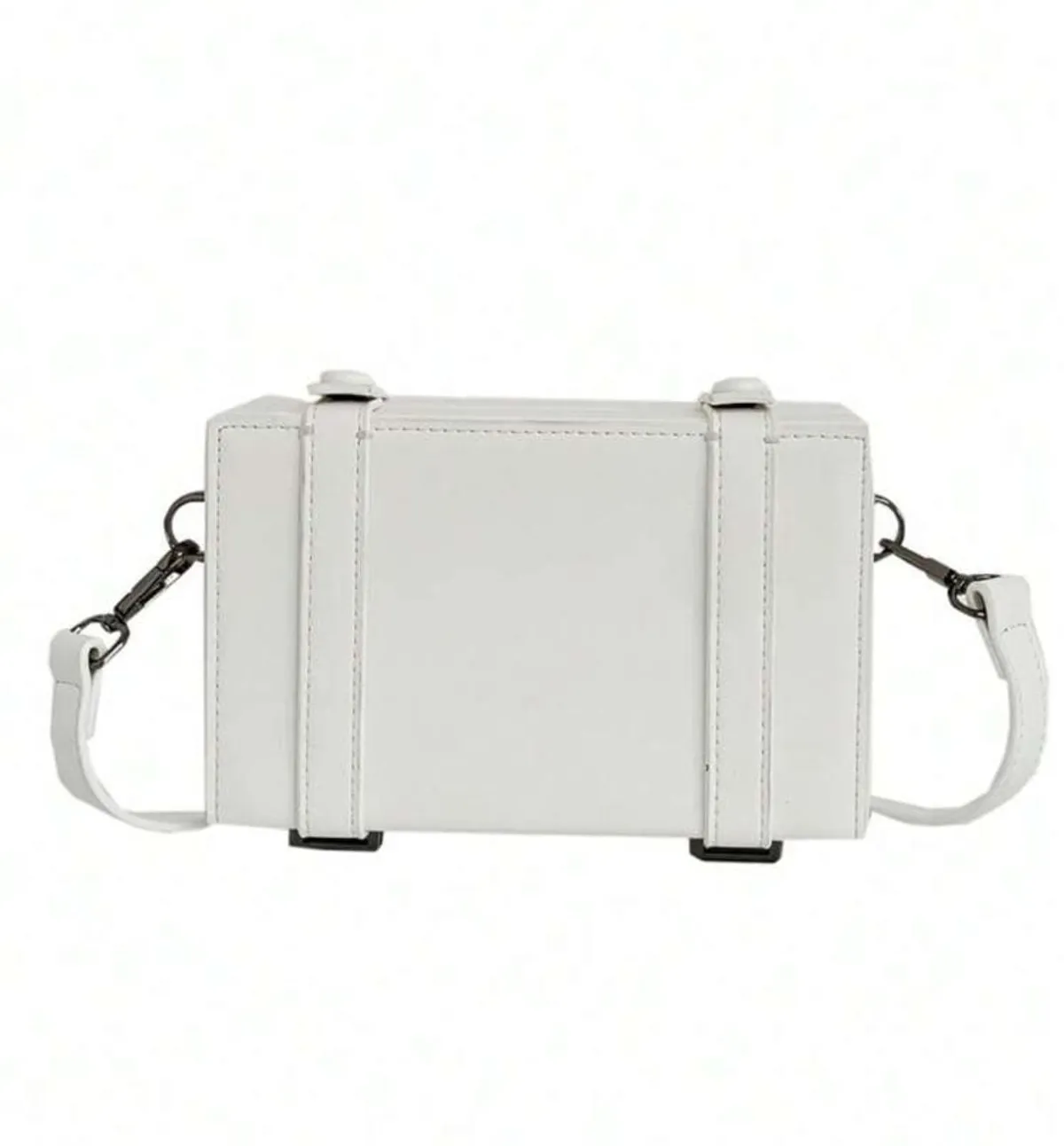 White Crossbag With Adjustable Straps