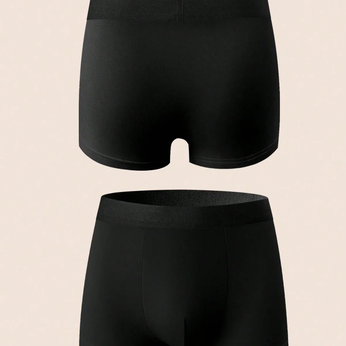 Manfinity Underwear Sleepwear Basics 9pcs/Set Plus Size Men's Elastic Waist Casual Comfortable Boxer Briefs-Size M