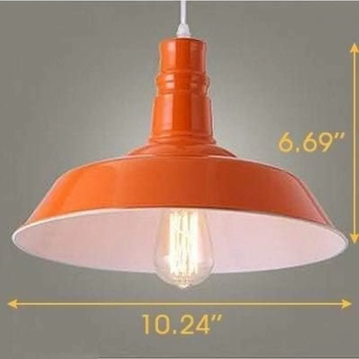 2pcs 10.24 Inch Creative Iron Metal Fishing Line Pendant Light Chandelier
