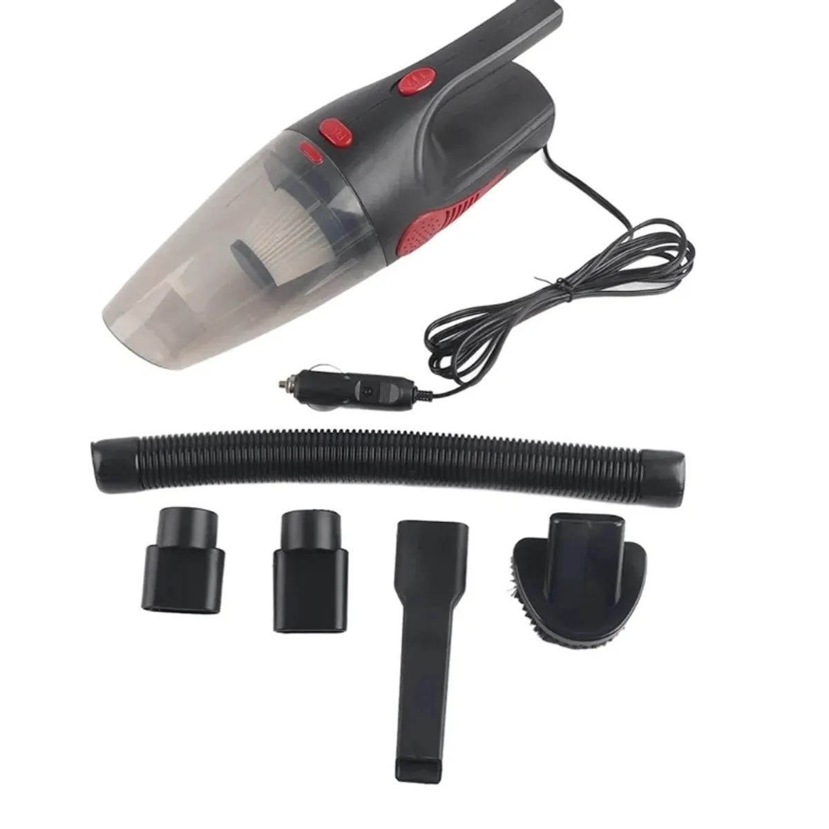 DC12V 120W Wired Car Portable Vacuum Cleaner Wet Dry Dust Catcher with Light
