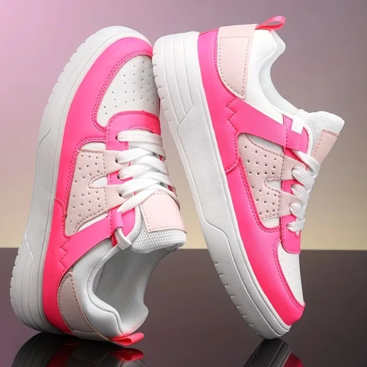 Women's Shoes Walking Lightweight Tennis Fashion Sneakers Sports - Size 8