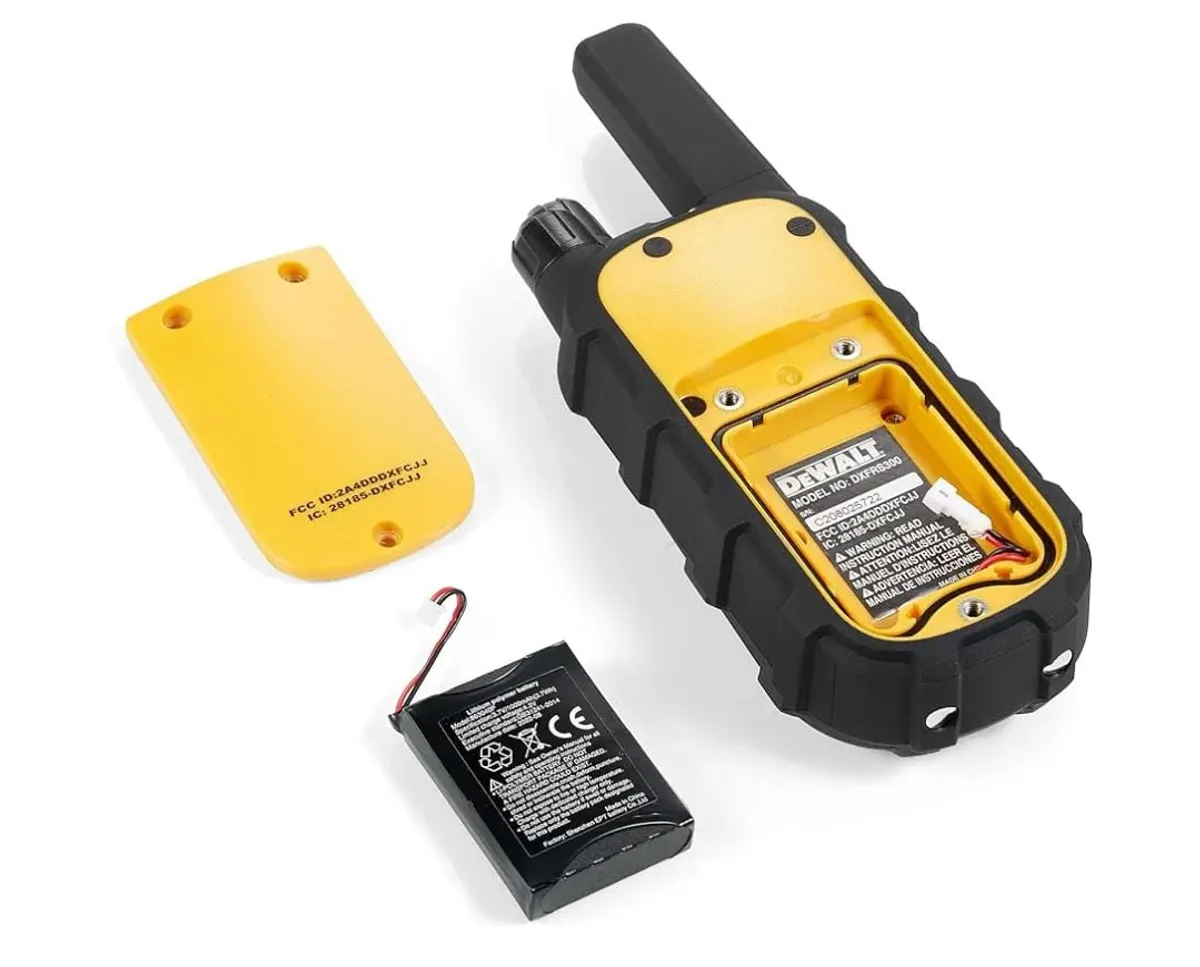 DEWALT 
2 Pack DXFRS300 FRS Walkie Talkies Long Range 2 Way Radio, 1 Watt, Waterproof & Rechargeable