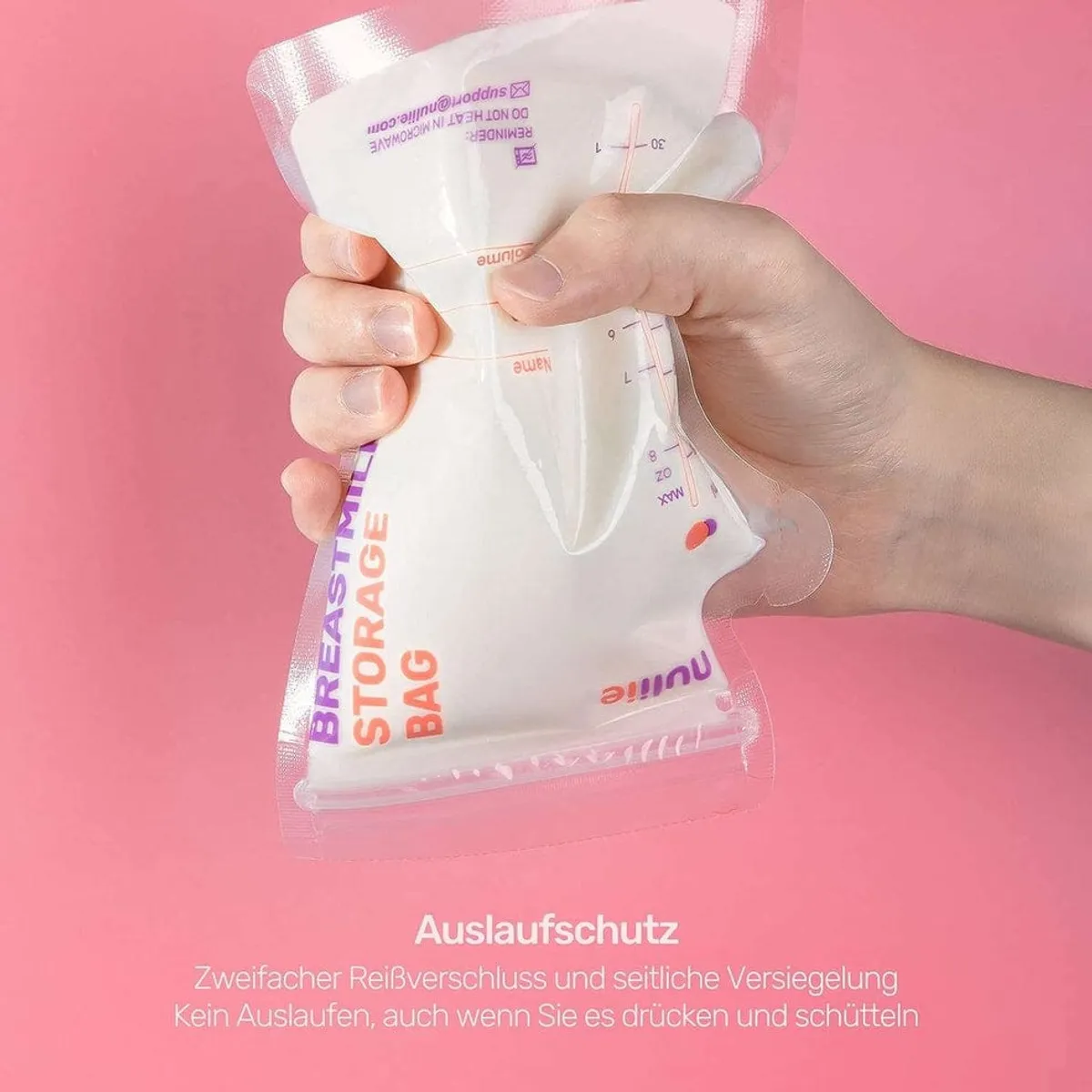 NuliiePack of 120 Breast Milk Storage Bags, 250 ml