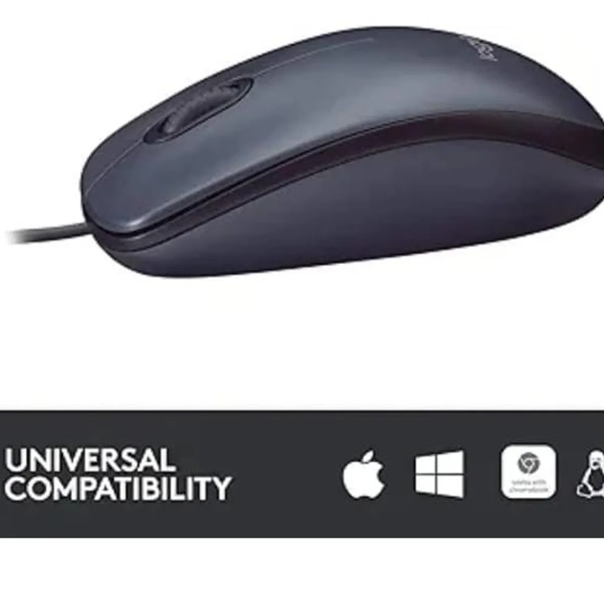 Logitech B100 Black Wired Mouse