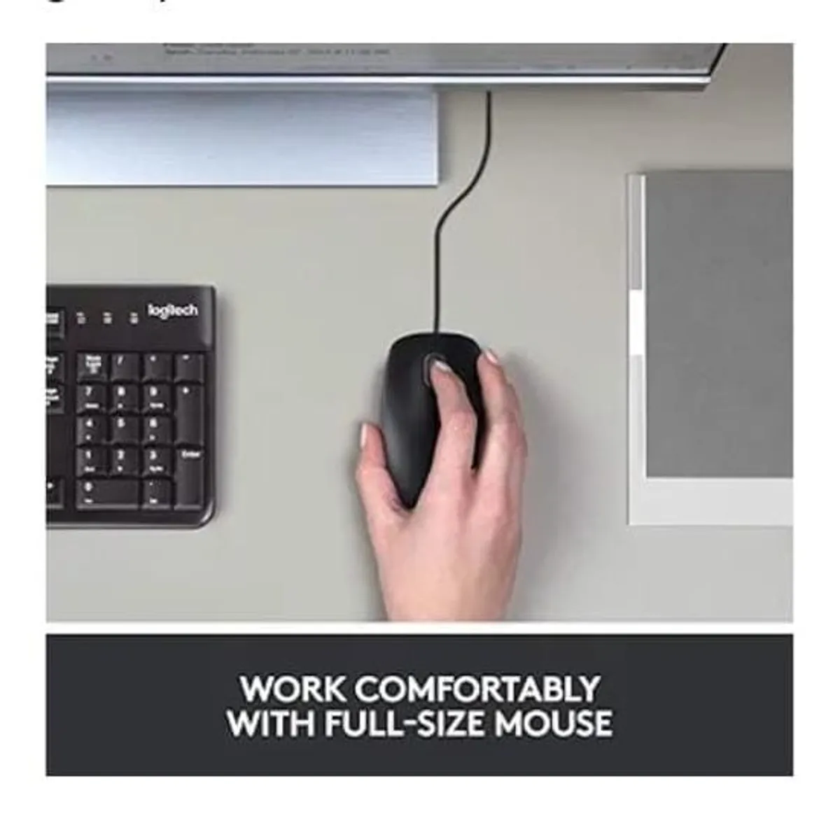 Logitech B100 Black Wired Mouse