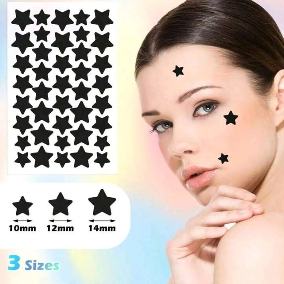 10 Sheets 51 Pieces Face Stickers
