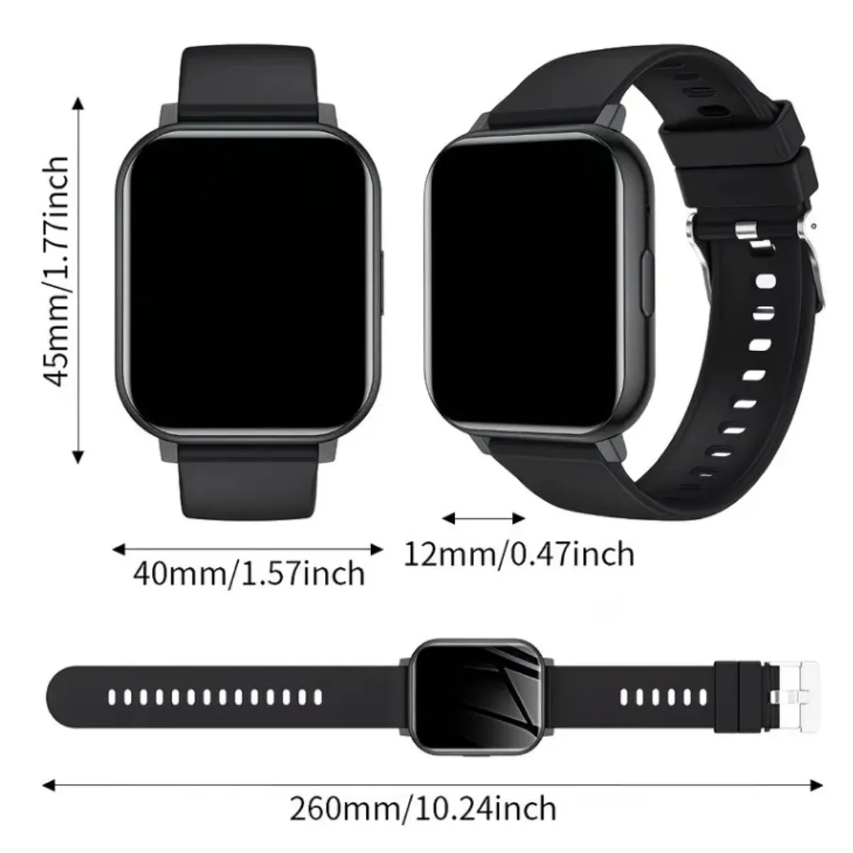 Hot Latest Upgraded Fashion Design 1.83-Inch Full-Screen Touch Smartwatch