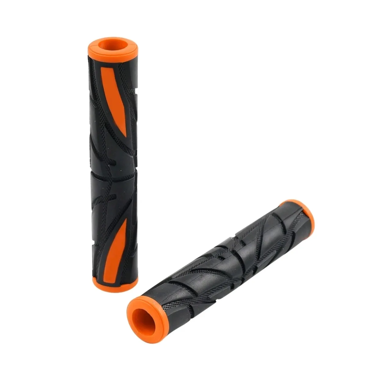 Universal Orange Brake Clutch Handle Bar Grips Lever Rubber Sleeve Cover