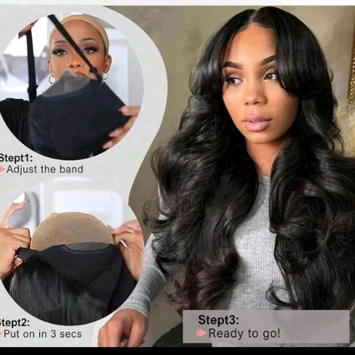 20 Inch Natural Black Humam Body Wave Wig 180 Density 13x4 Lace