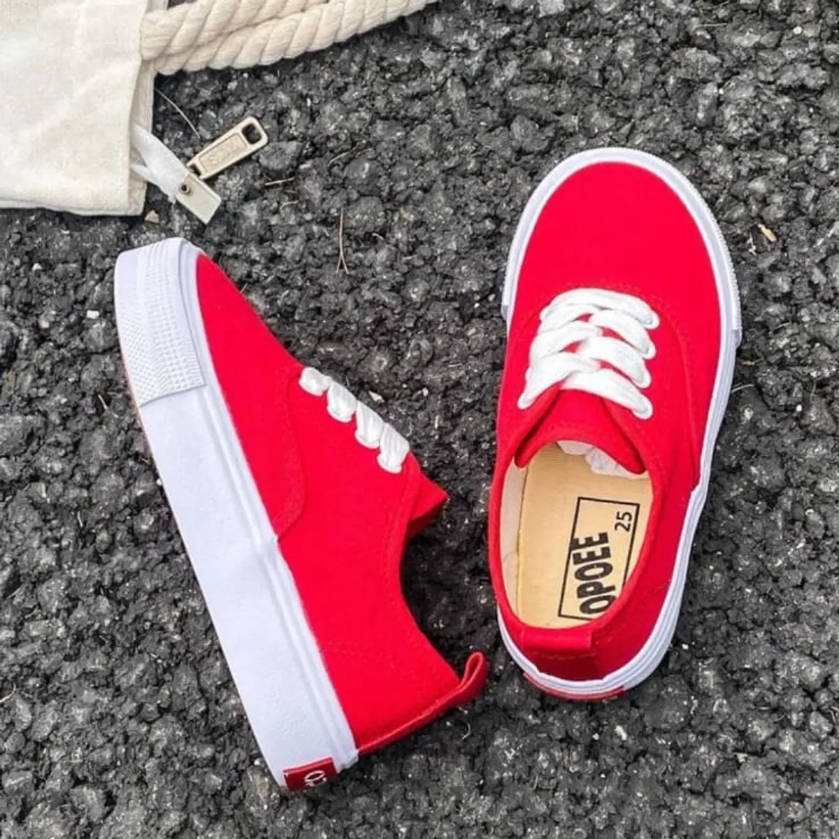 Kids Canvas Shoes , Red - Size 11