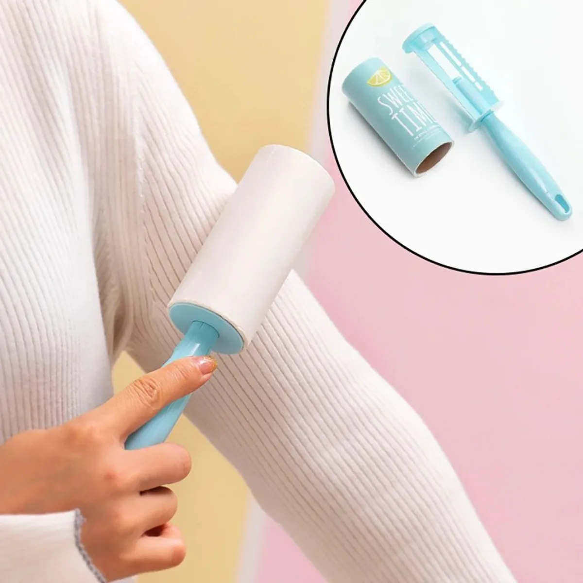 Reusable Lint Remover Sticky Roller Tearable Roll Paper