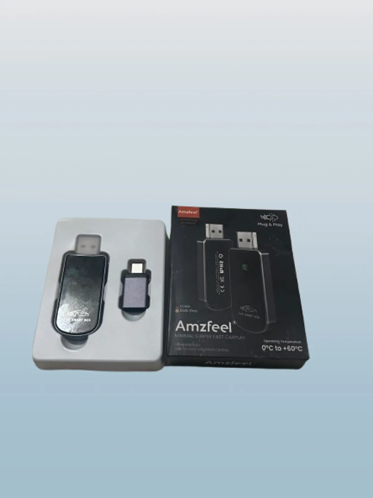 **Amzfeel Mini Super Fast Carplay Adapter (Plug & Play)**