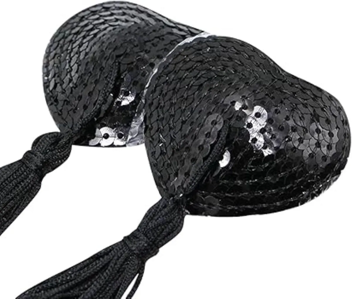 Heart Shaped Black Nipple Pastie Bra