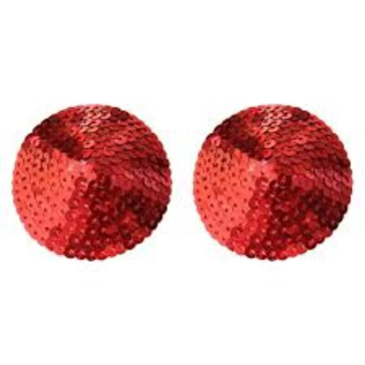 Circle Shaped Red Nipple Pastie Bra