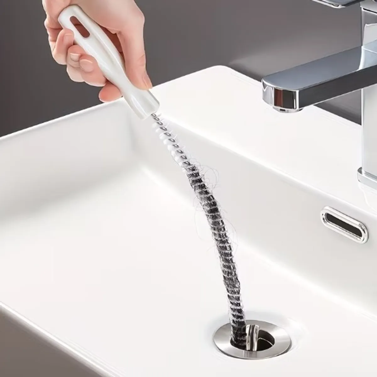 1pc Flexible Sink & Drain Cleaning Brush