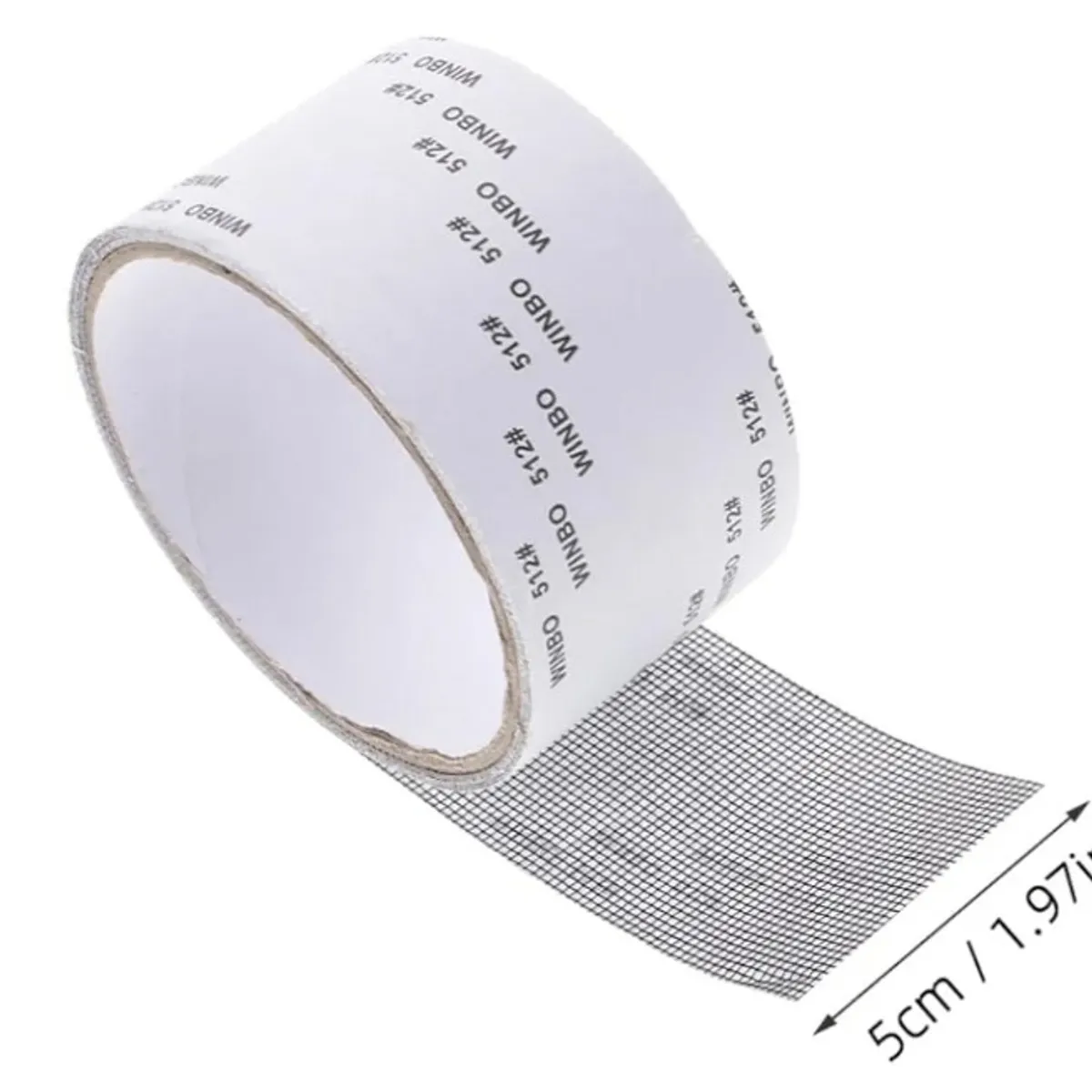 BESPORTBLE Self-Adhesive Screen Repair Tape Kit 5cm x 2m Black Sturdy Patch for Window and Door Screens