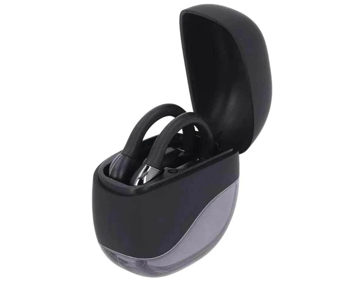 Over Ear Black Lightweight Earbuds With Ear hooks