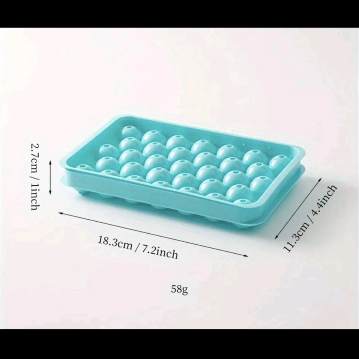 Round Ice Cube Sphere Ball Maker PP Tray