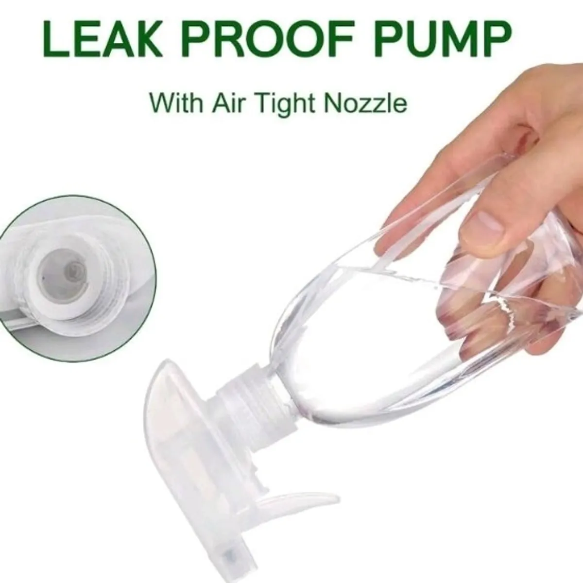 1pk/2 Empty Clear Plastic Spray Bottles