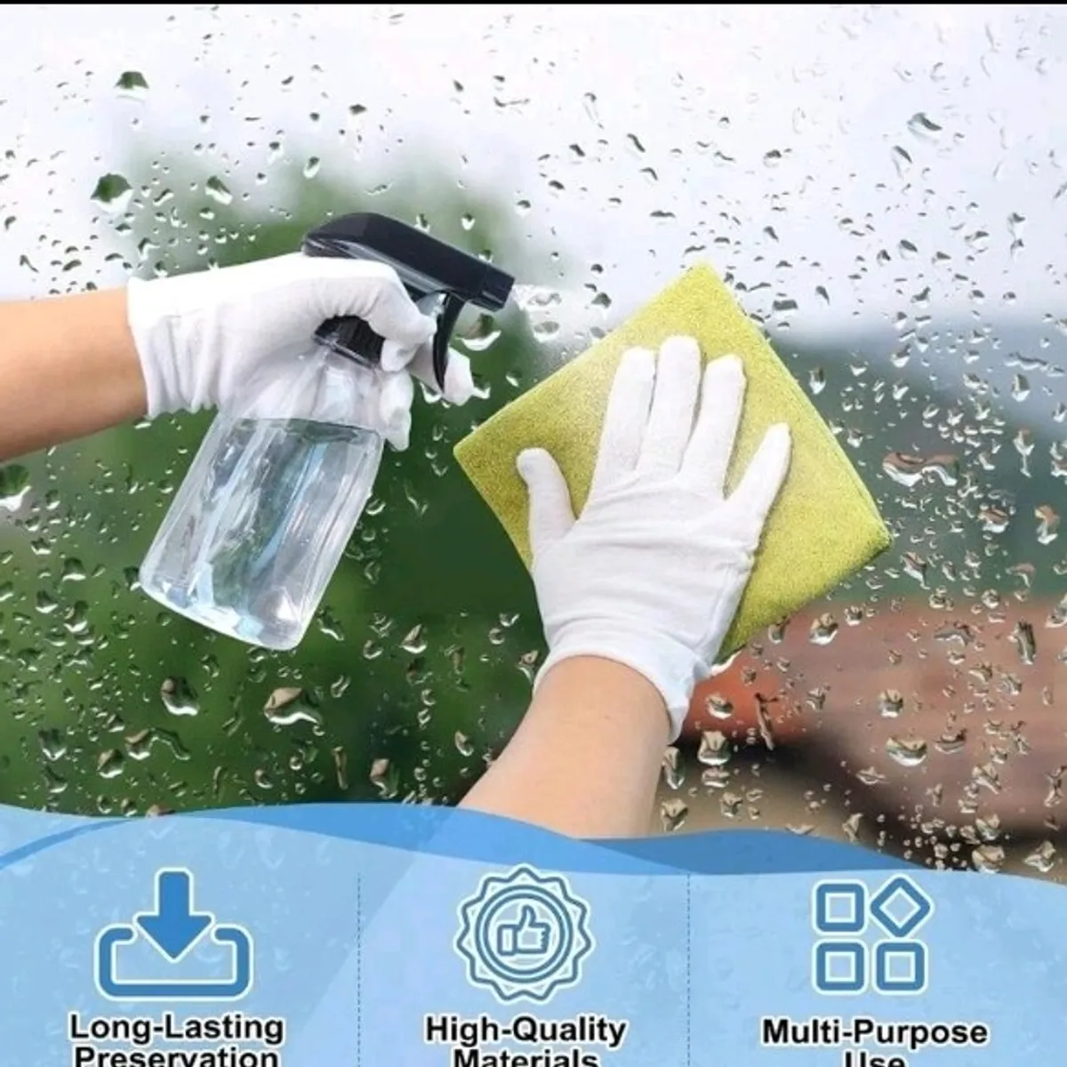 1pk/2 Empty Clear Plastic Spray Bottles