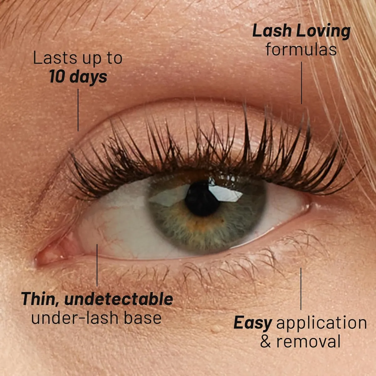 Lilac St Natural Faux Eyelash Clusters - Dynamic & Fluttery Volume, Lightweight & Lifelike , Originals 10mm