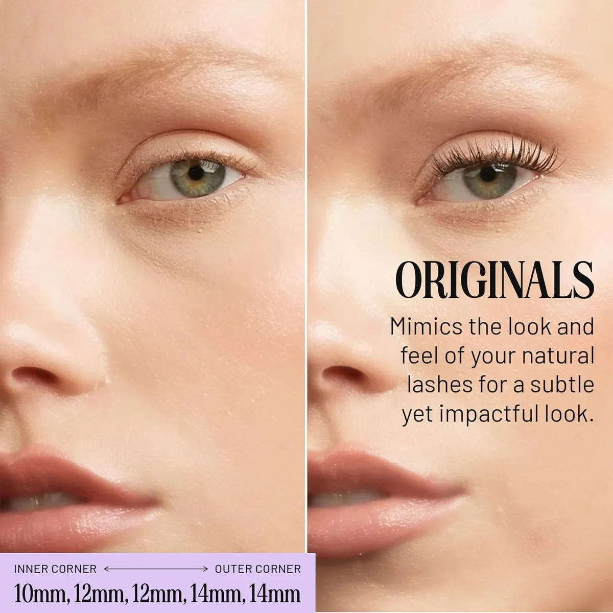 Lilac St Natural Faux Eyelash Clusters - Dynamic & Fluttery Volume, Lightweight & Lifelike , Originals 10mm