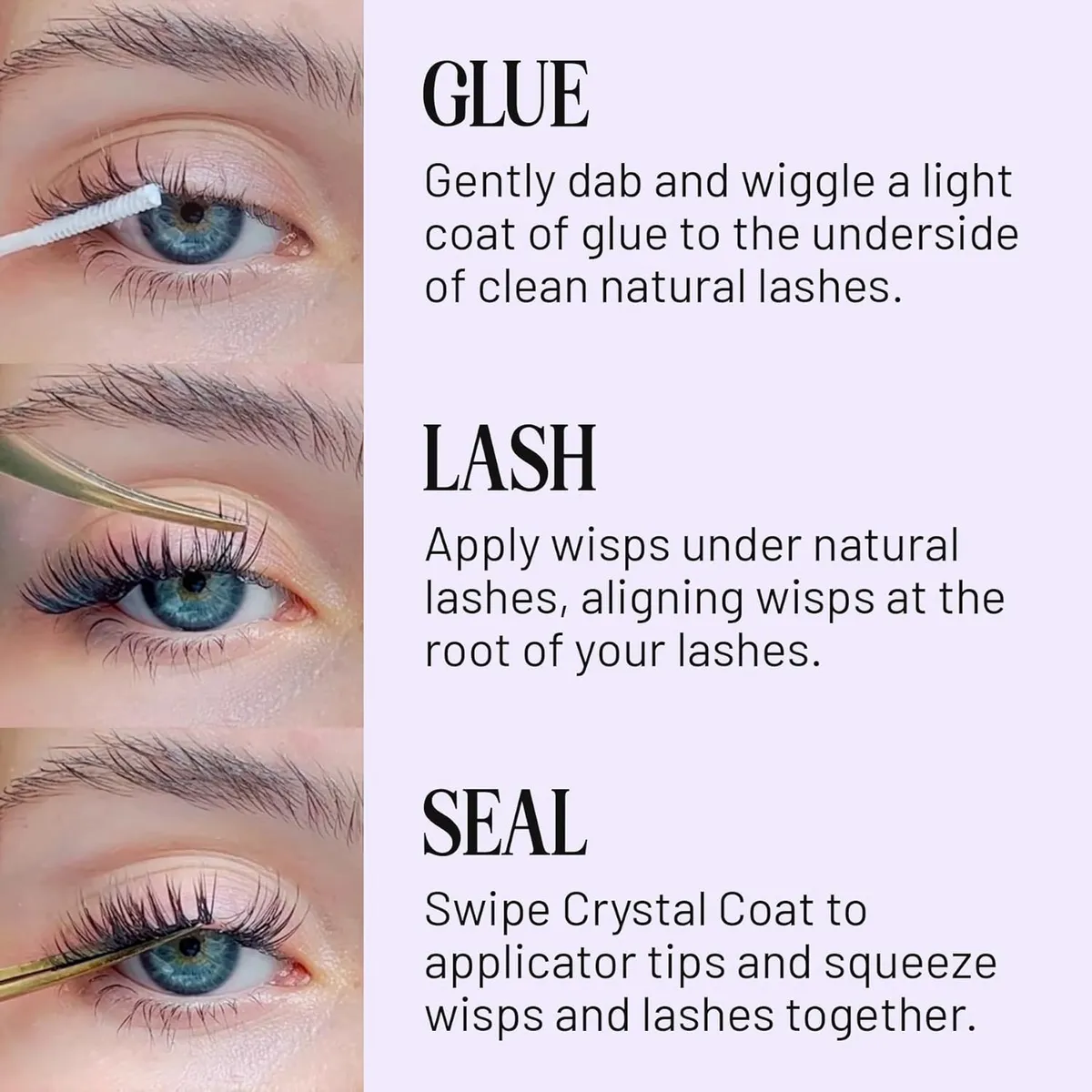 Lilac St Natural Faux Eyelash Clusters - Dynamic & Fluttery Volume, Lightweight & Lifelike , Originals 10mm