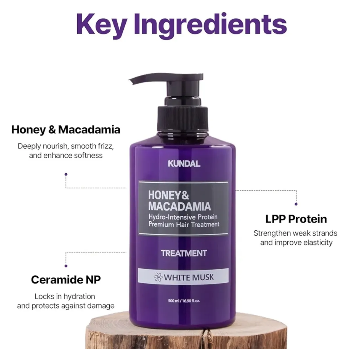 KUNDAL 
Korean Shampoo And Conditioner Set - White Musk