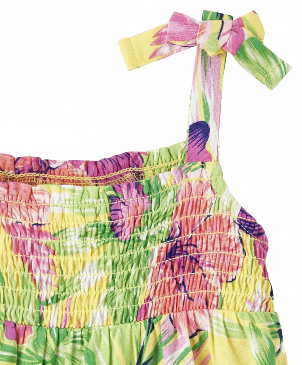 The Children's Place Toddler Girls Tropical 2-Piece Outfit Set, Yellow - Size 12-18 Months