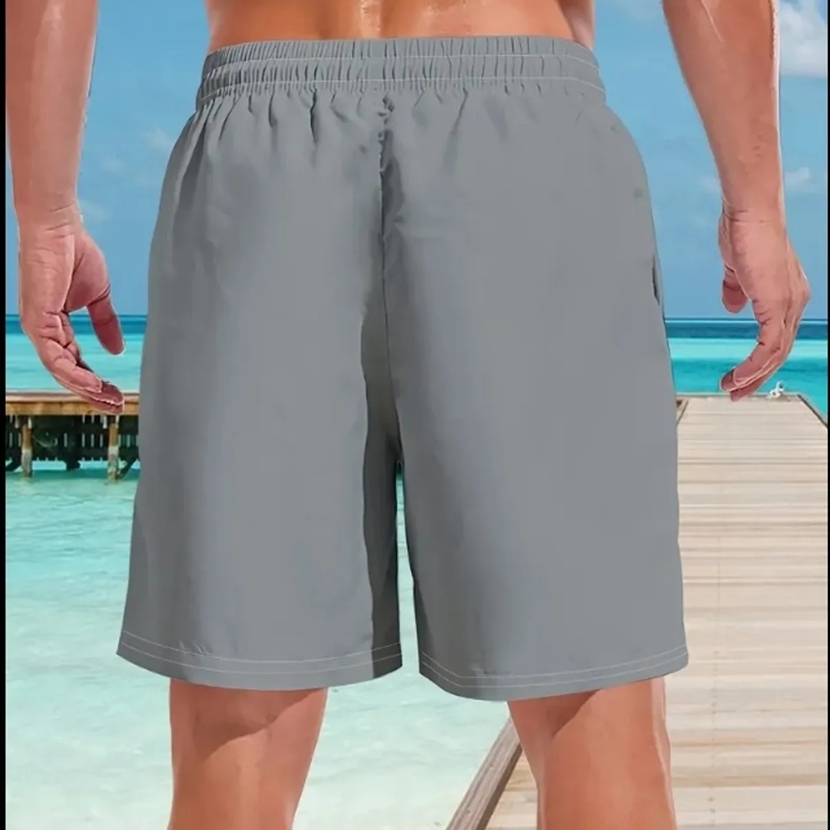 Men'S Stylish Print Beach Shorts Made of Casual Fibers, Machine Washable - Size S
PKG**755420
1100