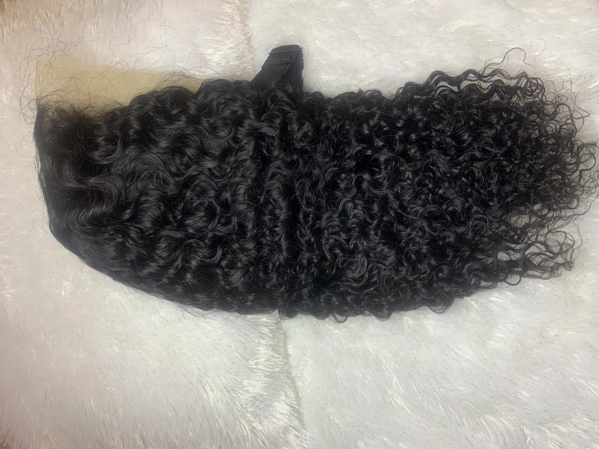 18” Kinky curly 13*4 lace front 100% human hair