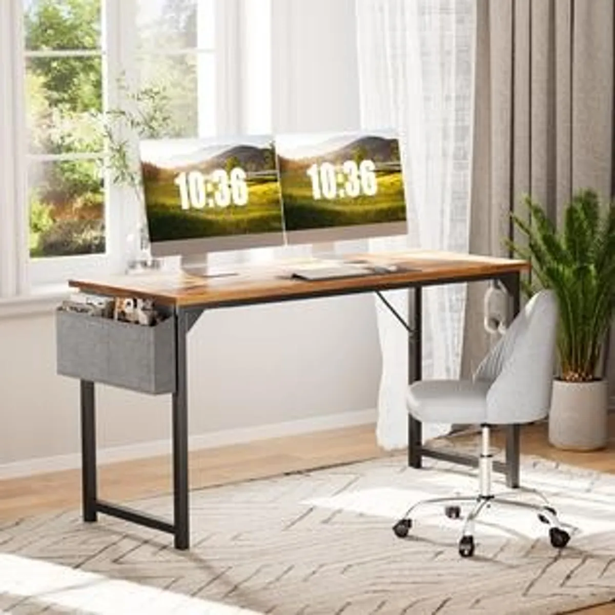 Sweetcrispy Computer Office Desk 55 Inch