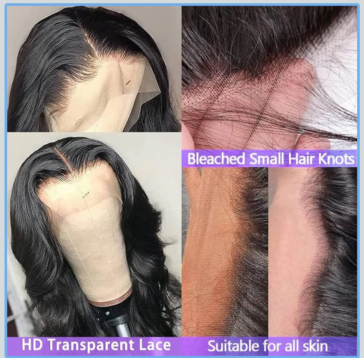 26” Body wave wig unprocessed 100% human hair 13*4