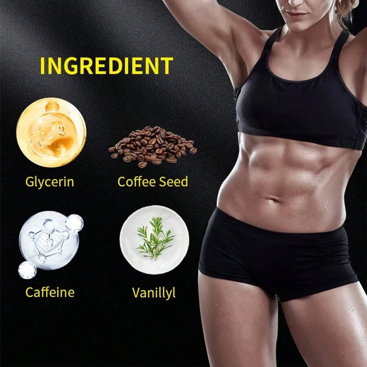 50g Caffeine Heat-Activated Fitness Cream, Body Skin Care For Legs, Buttocks, Abdomen, Arms, Body Massage Moisturizing Cream, Multi-Purpose Unisex Skincare