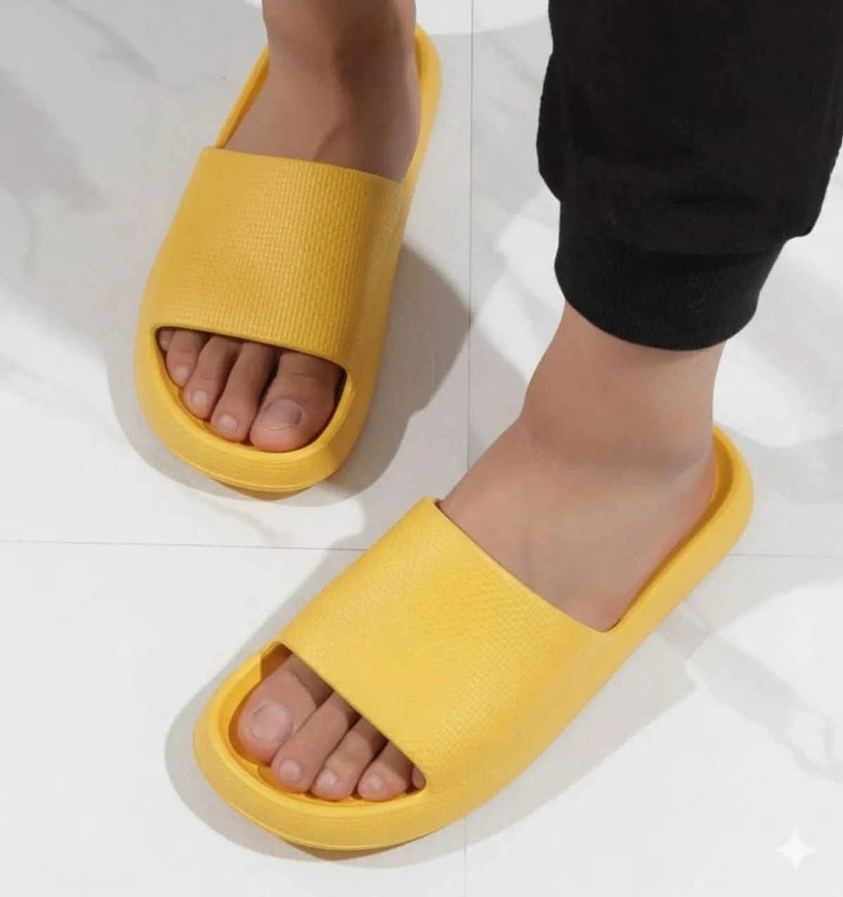 Men's Cool Slides , Yellow 38-39