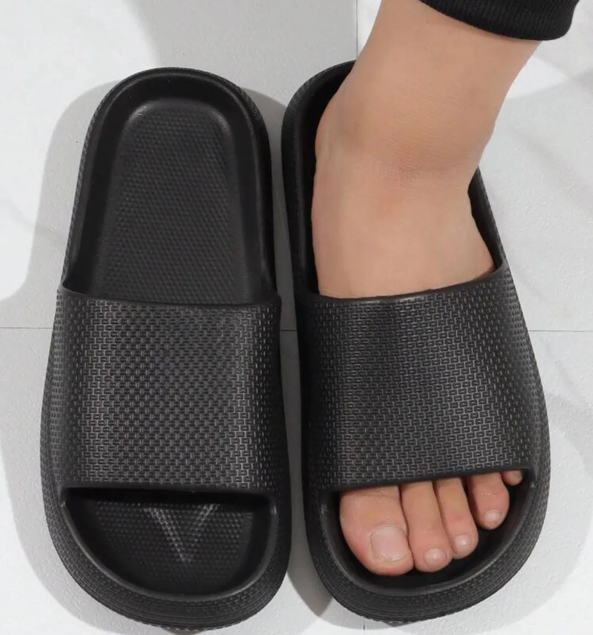 Men's Cool Slides, Black 44-45