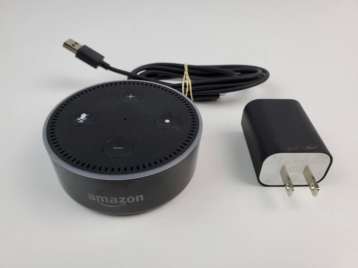 Amazon Echo Dot RS03QR 2nd Generation Smart Speaker Black with Alexa Tested