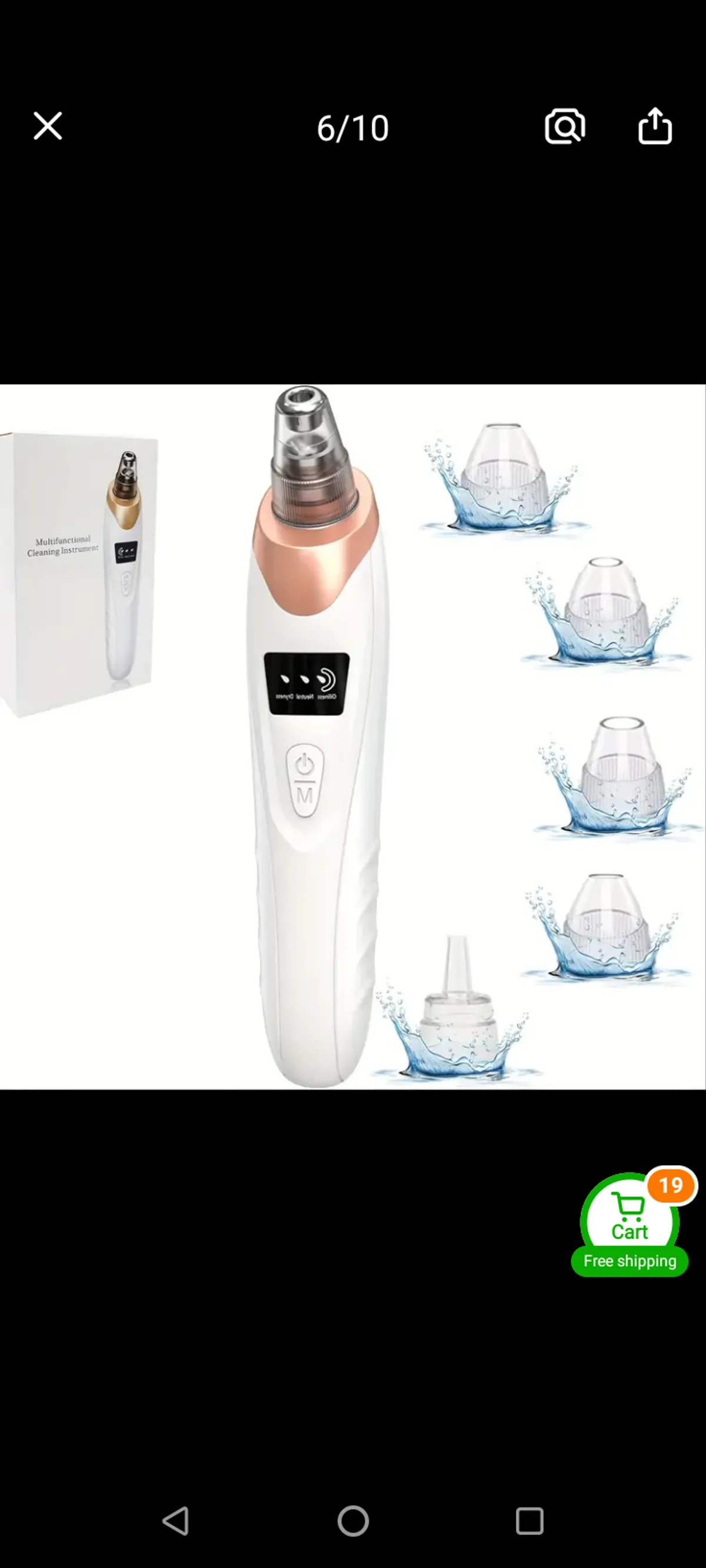 Blackhead vacuum remover