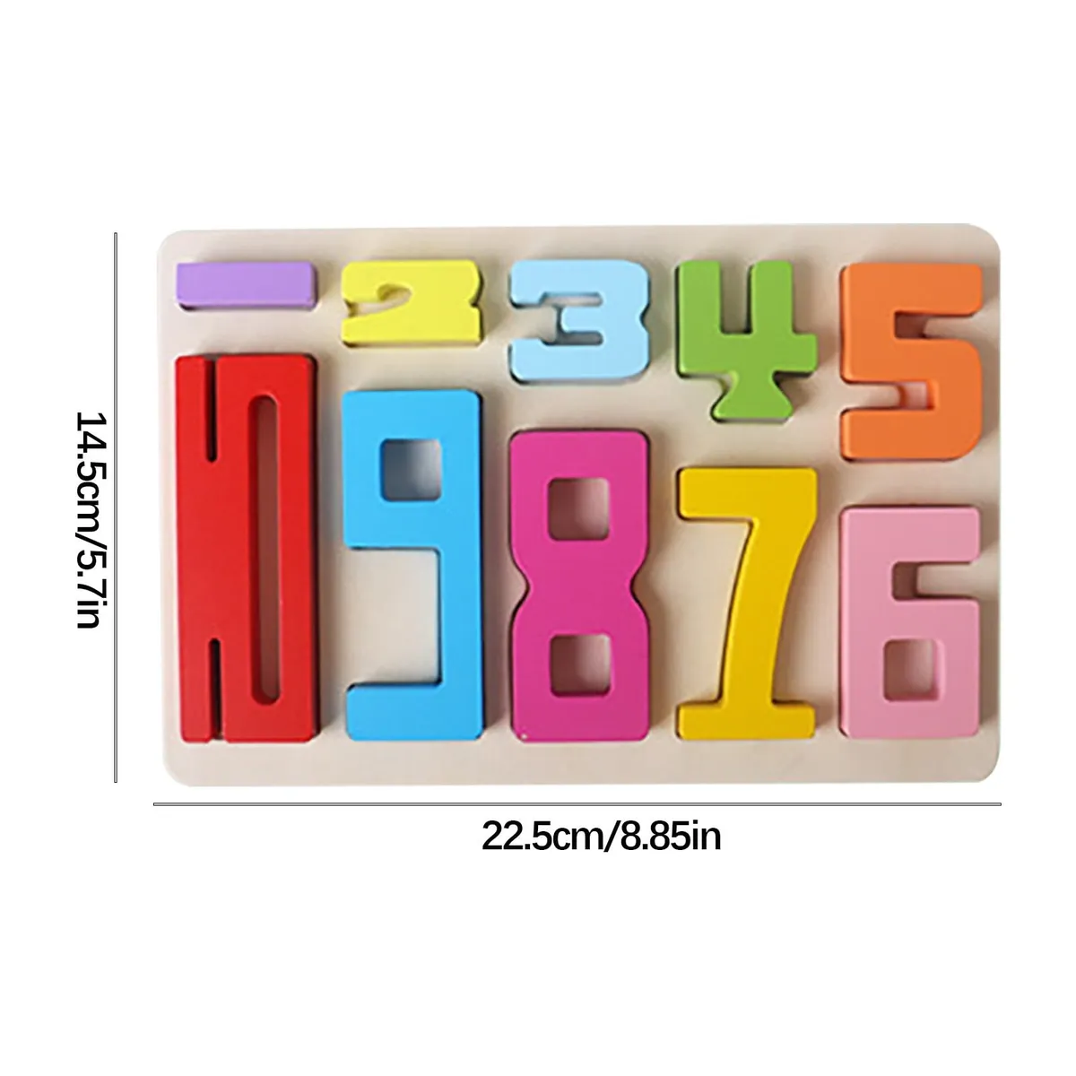 Wooden Number Brain Teaser, Early Learning Toy,