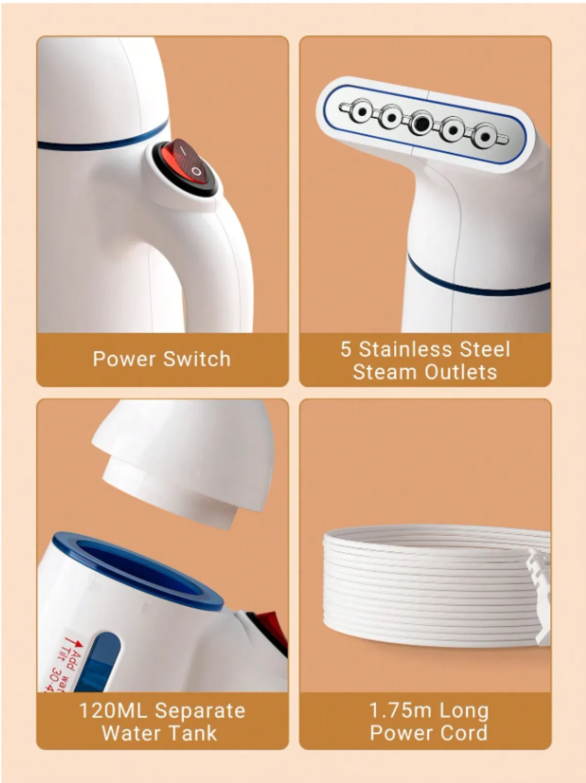 Garment Steamer For Home And Travel, 700W