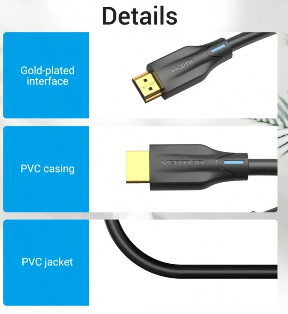 VENTION 8K HDMI Cable - 48Gbps, 6.5ft