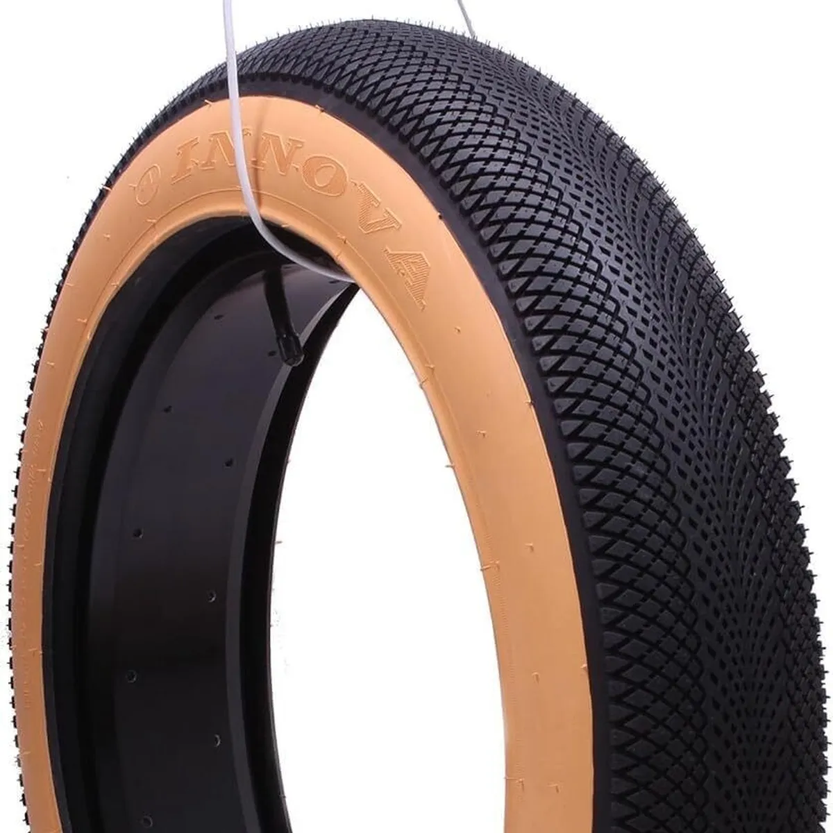 "20x4.00 Fat Bike Rain Tire – Brown Sidewall"