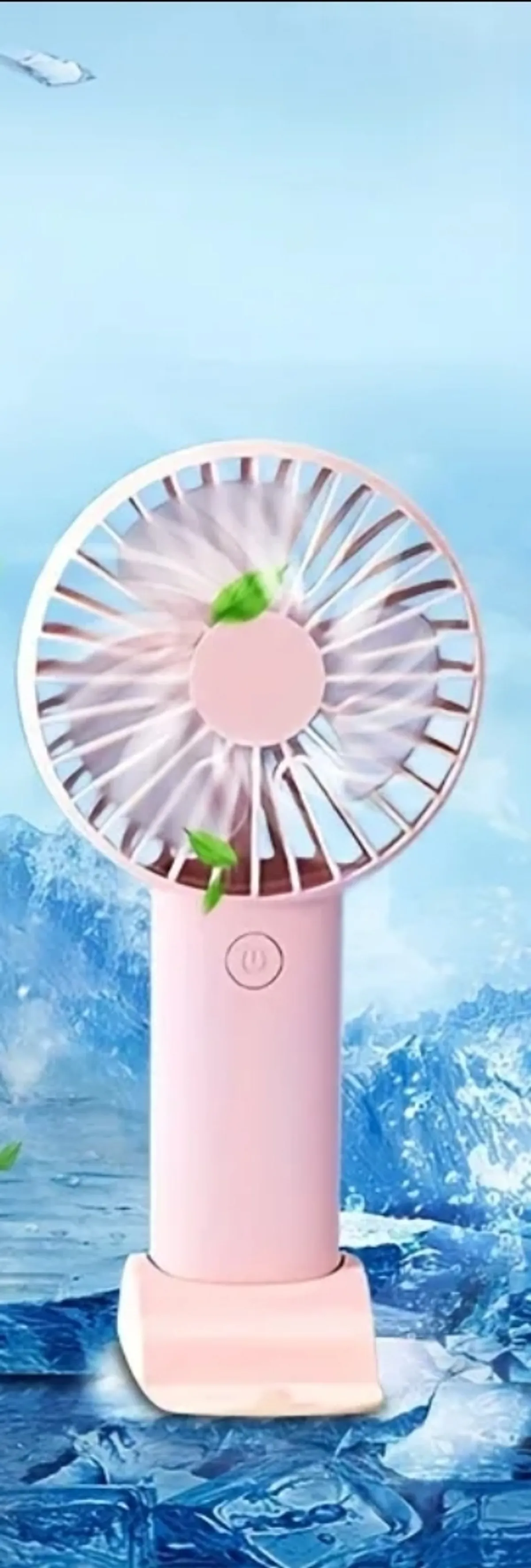 Portable Handheld Fan with Three Adjustable Wind Speeds, USB Rechargeable, 300mAh Battery, Suitable for Office, Travel, and Outdoor Use.