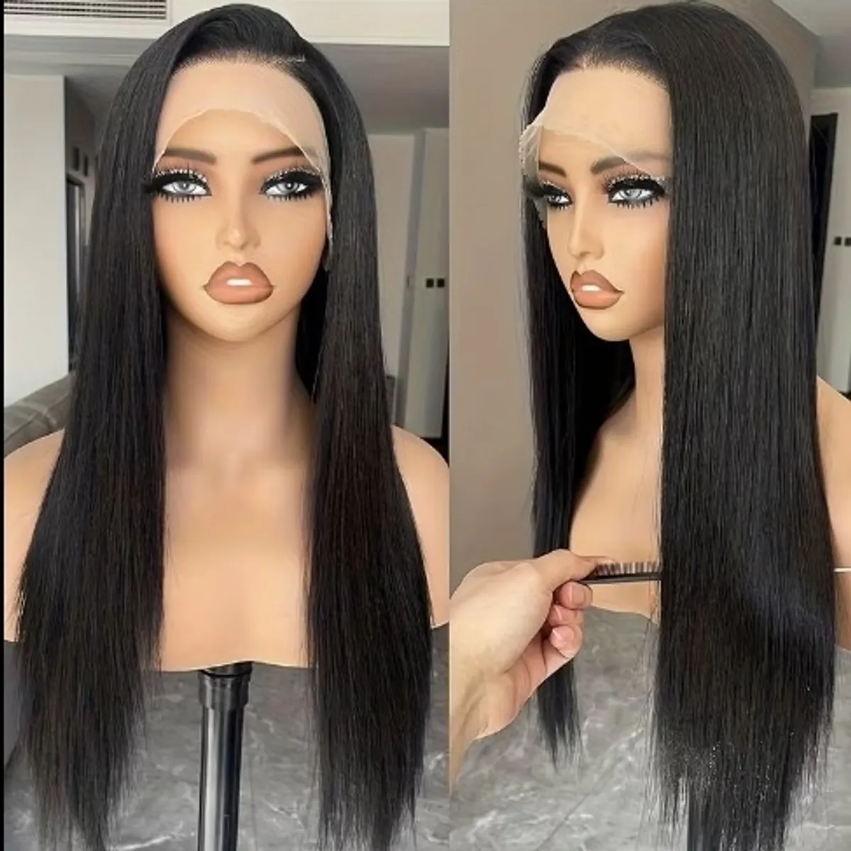 1B Synthetic 13×3 Lace Front Wig 24Inch