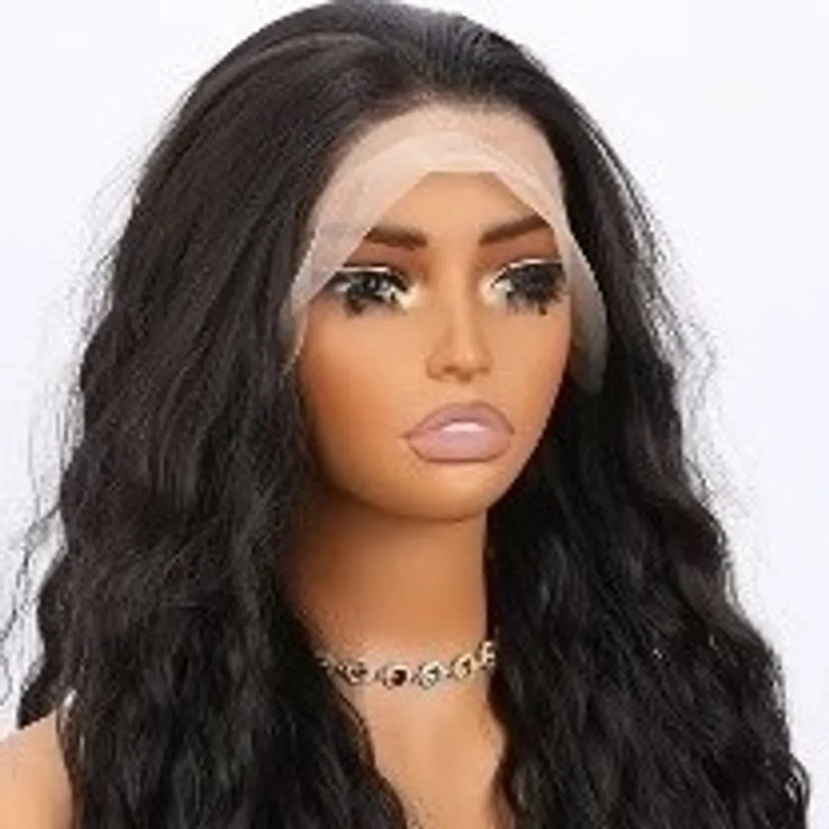 T Part 1B Wavy Lace Front Synthetic Wig 24Inch
