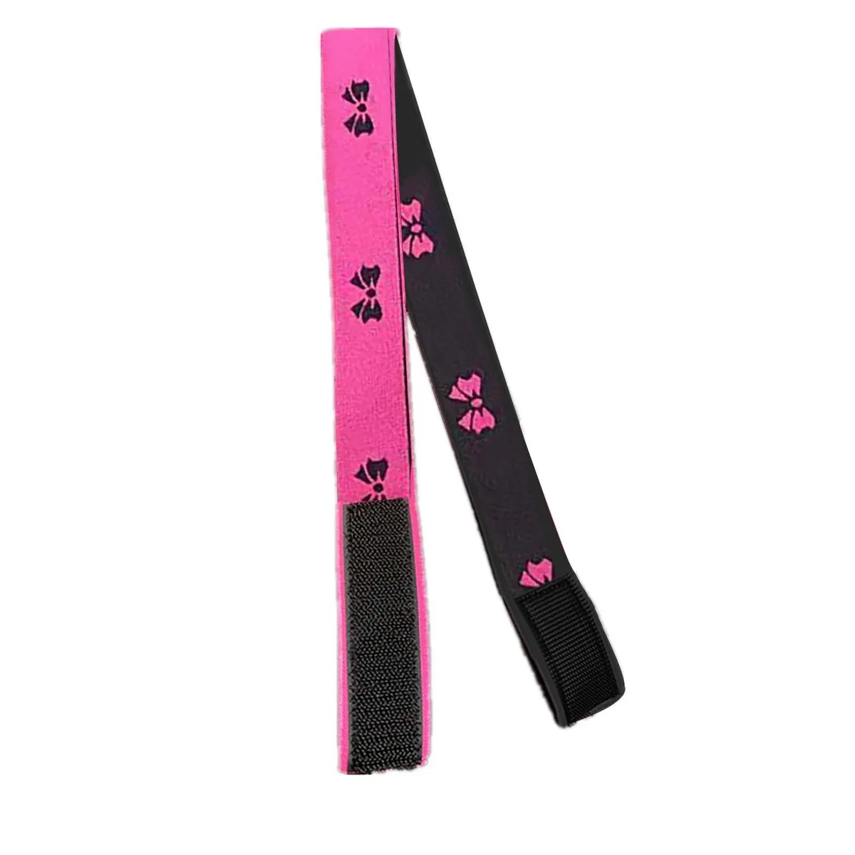 Pink And Black Fixing Strap Silver Wig Edge Adjustment Slip Headband