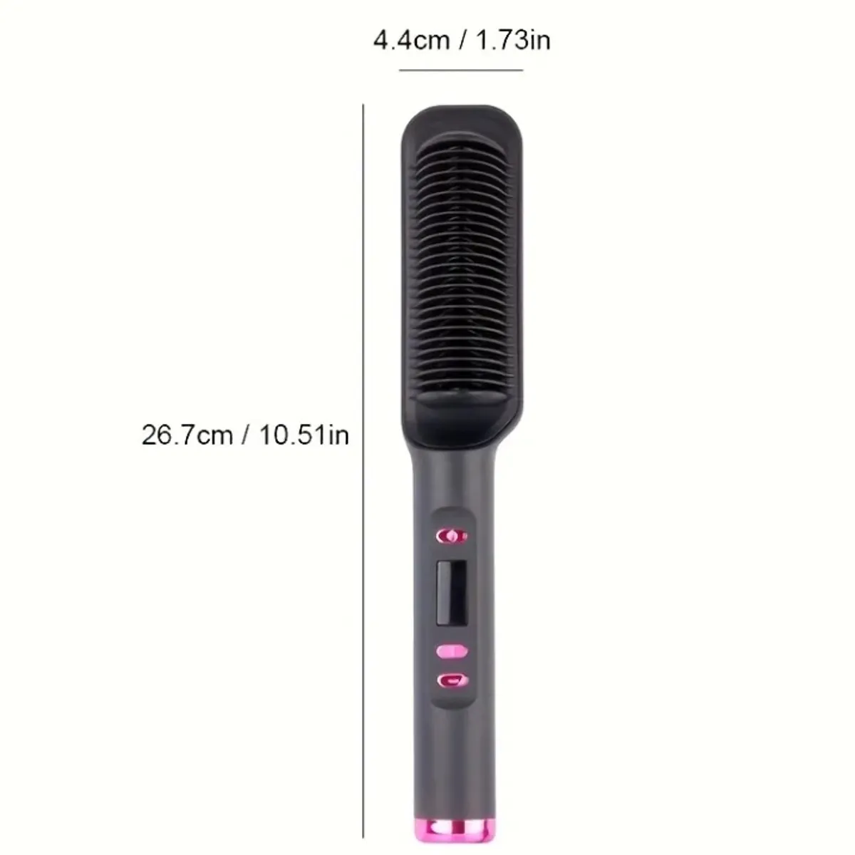 Professional Hair Straightener Brush with 4 Heat Settings, Ergonomic Grip & 30-Second Heat-Up – Effortless Salon-Style