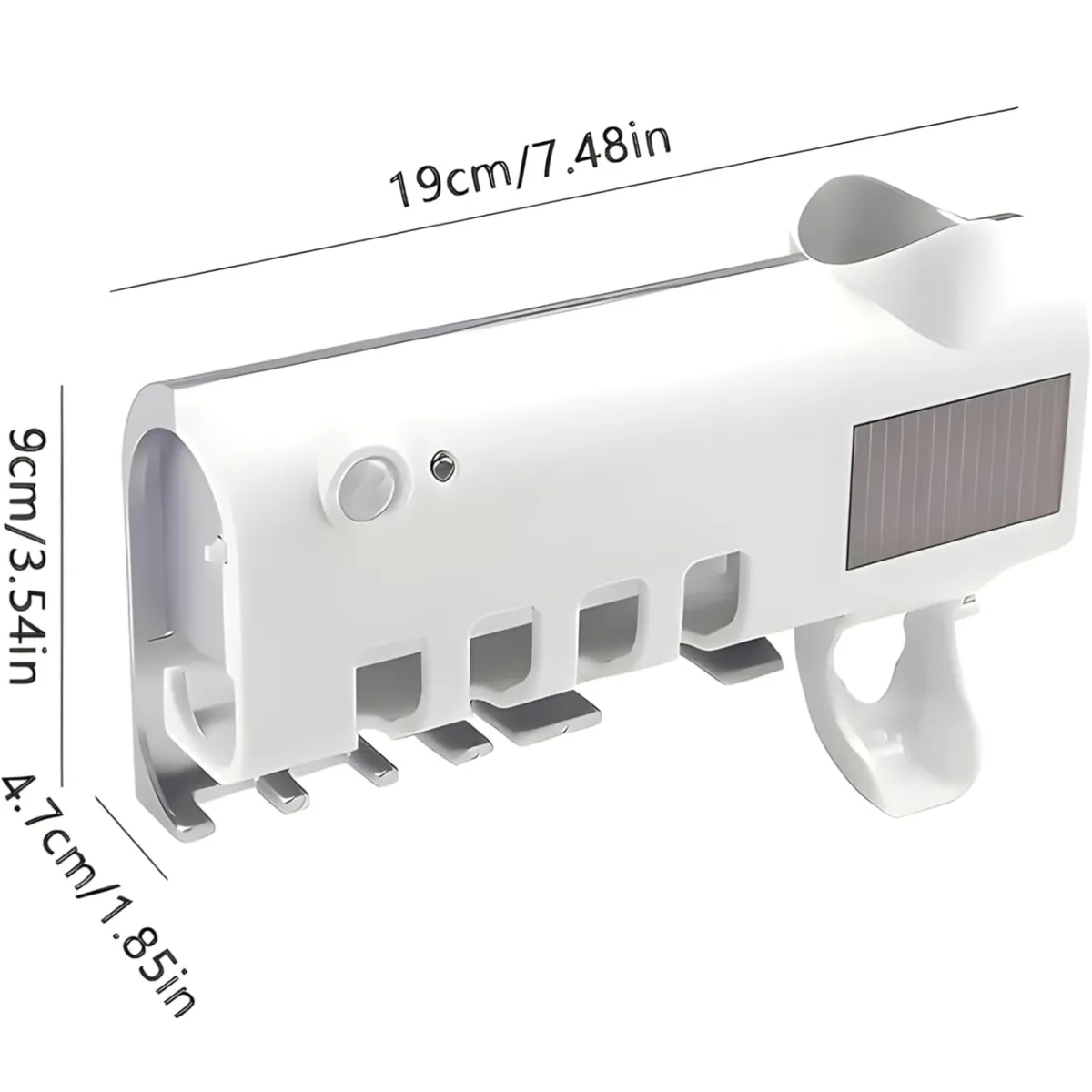 Generic Smart Toothbrush Sanitizer, Pearl White, Family Toothbrush Holder